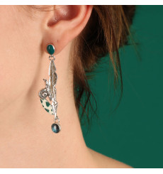 taratata bijoux-green-boucles d'oreilles-fantaisies-bijoux totem