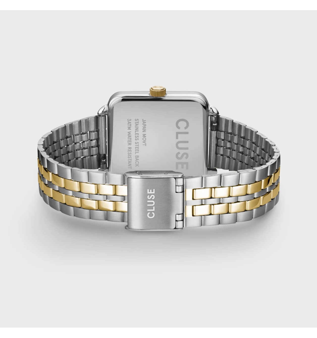 cluse-la tétragone-montre-femme-acier-bicolore-carré-bijoux totem