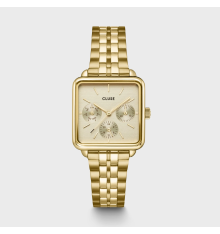 cluse-la tétragone-montre-femme-acier-doré-carré-bijoux totem