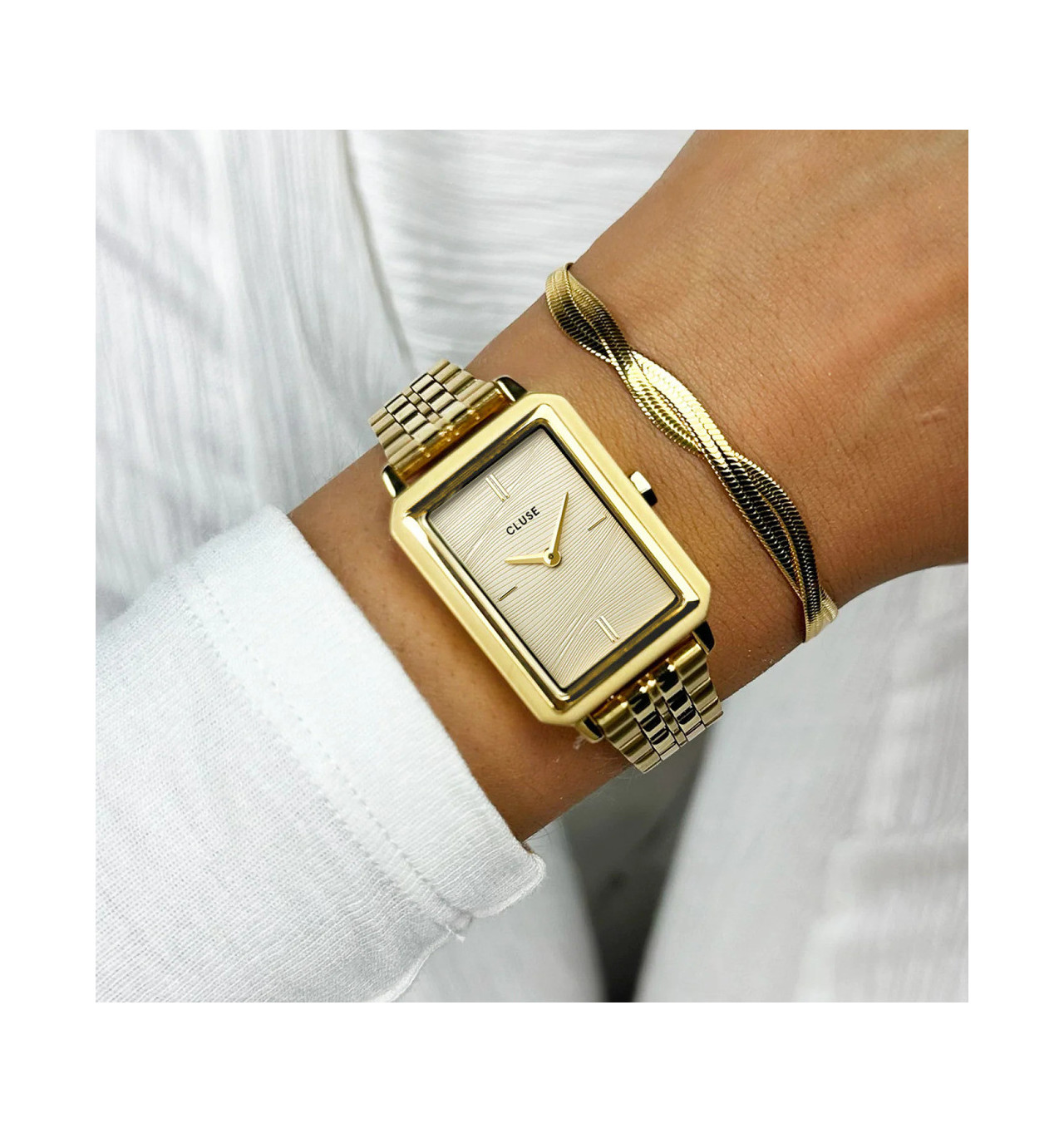 cluse-fluette-montre-femme-or-acier-bijoux totem
