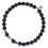 doriane-bijoux-black silver-bracelet-homme-élastique-argent-bijoux totem.