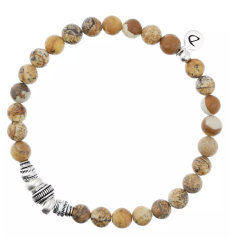 doriane-bijoux-mystérieux jaspe-bracelet-homme-élastique-argent-bijoux totem