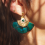 loetma-Colibri-boucles d’oreilles-vert-bijoux totem