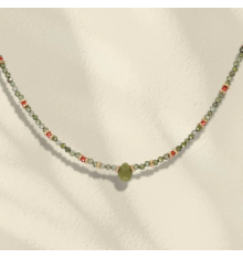 loetma-hélios-collier-goutte verte-bijoux totem