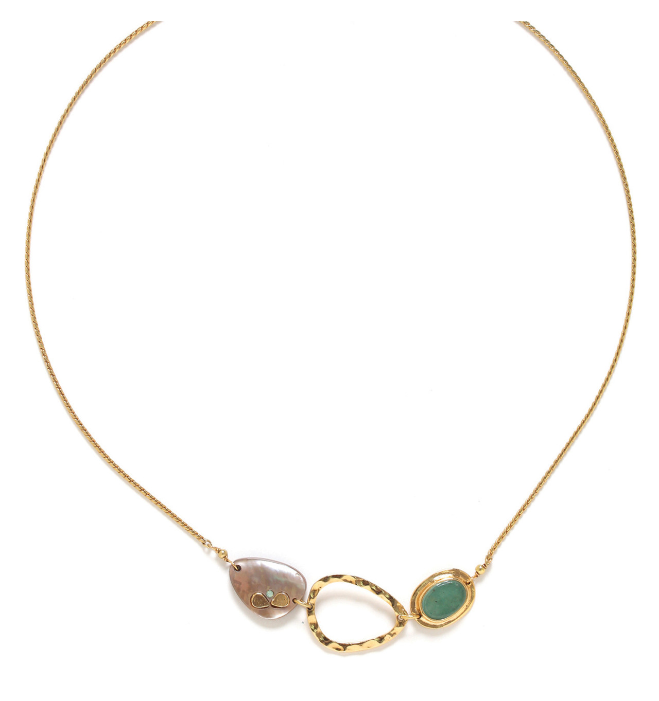 franck herval-colombine-collier-3 éléments-bijoux totem.