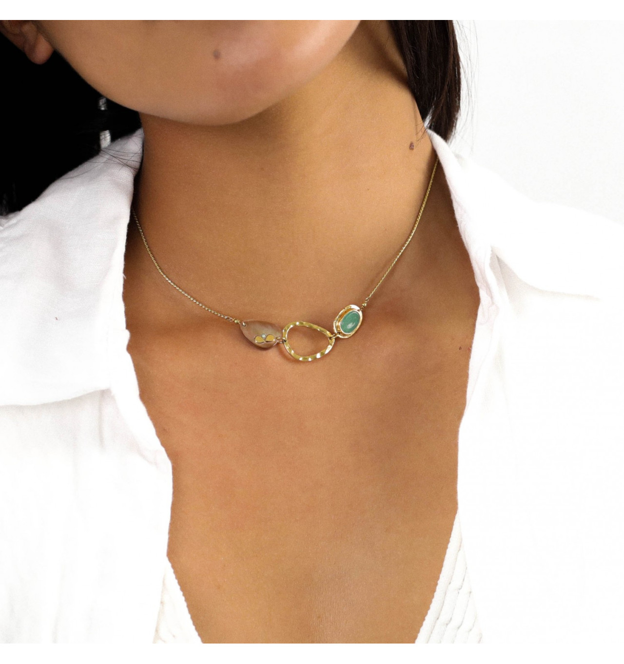 franck herval-colombine-collier-3 éléments-bijoux totem.