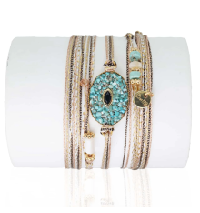 loetma-médaille-météore-bracelet-ajustable-turquoise-bijoux totem