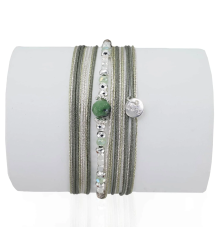 loetma-silver-bracelet-ajustable-zoisite-bijoux totem