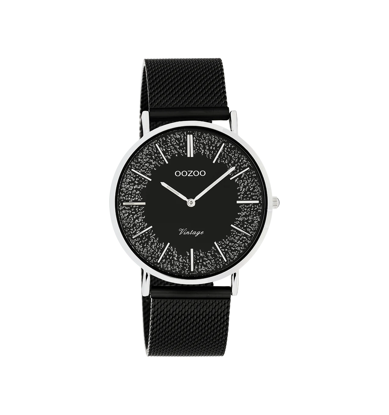 oozoo-montre-femme-acier-ronde-noir-bijoux totem