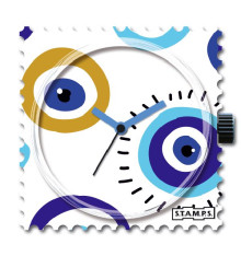 stamps-blue eye-cadran-montre-bijoux totem