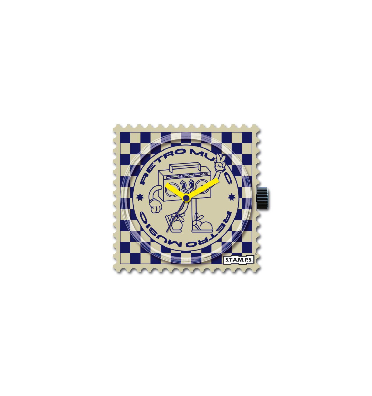 stamps-rétro music-cadran-montre-bijoux totem
