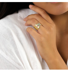 franck herval-noémie-bague-anneau-ajustable-bijoux totem.