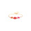 franck herval-ruby-bracelet-ajustable-3 gerberas-bijoux totem.