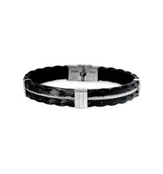 elden paris-adrien-bracelet homme-acier-cuir-bijoux totem