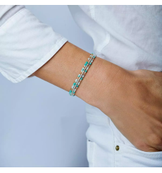 doriane-bijoux-3 tours-bracelet-extensible-argent-bijoux totem.
