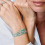 doriane bijoux-bracelet-argent-3 tours-beige-blanc-vert-bijoux totem.