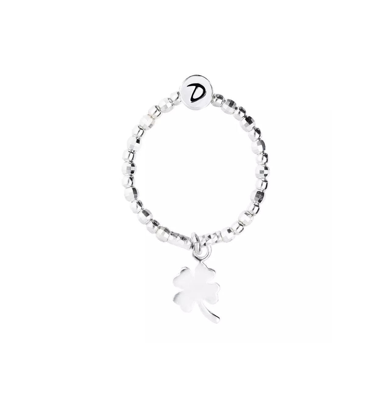 doriane bijoux- bague-extensible-Argent 925-trèfle-bijoux totem.