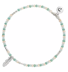 doriane-bijoux-bracelet-extensible-argent-plume-bijoux totem.