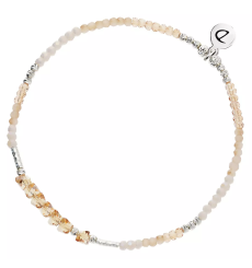 doriane-bijoux-bracelet-extensible-argent-beige-écru-bijoux totem.