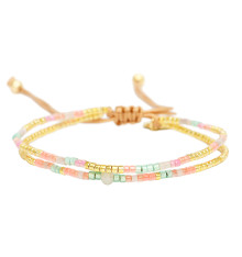 belle mais pas que-summer glow-alya-double rangs-bracelet-bijoux totem