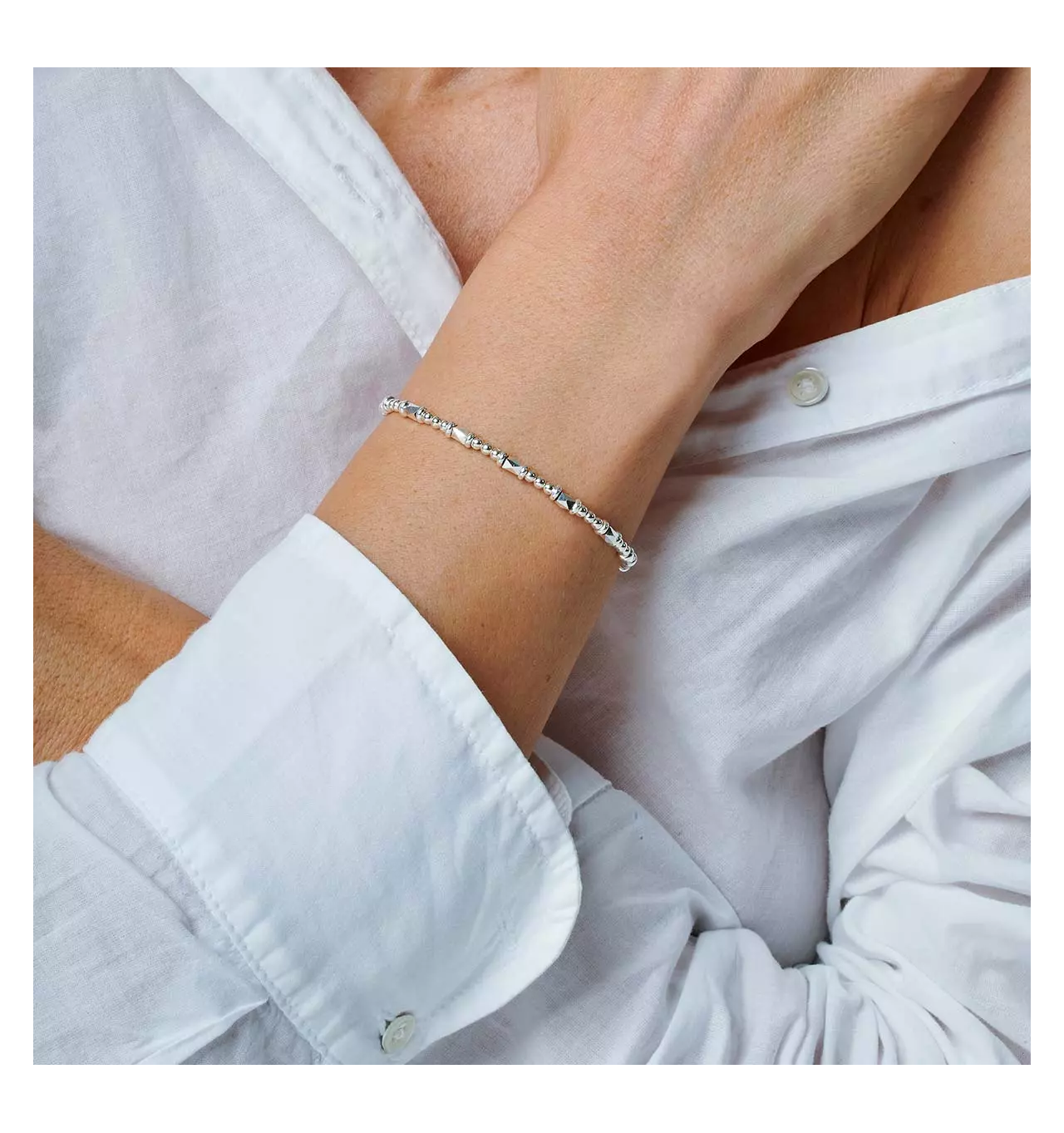 doriane-bijoux-bracelet-élastique-argent-bijoux totem