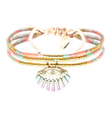 belle mais pas que-summer glow-capucine-3 rangs-bracelet-bijoux totem