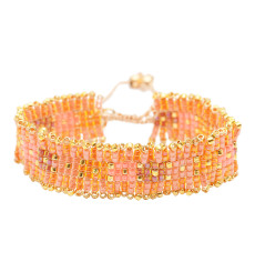 belle mais pas que-tropical sunset-iris-multi rangs-bracelet-bijoux totem