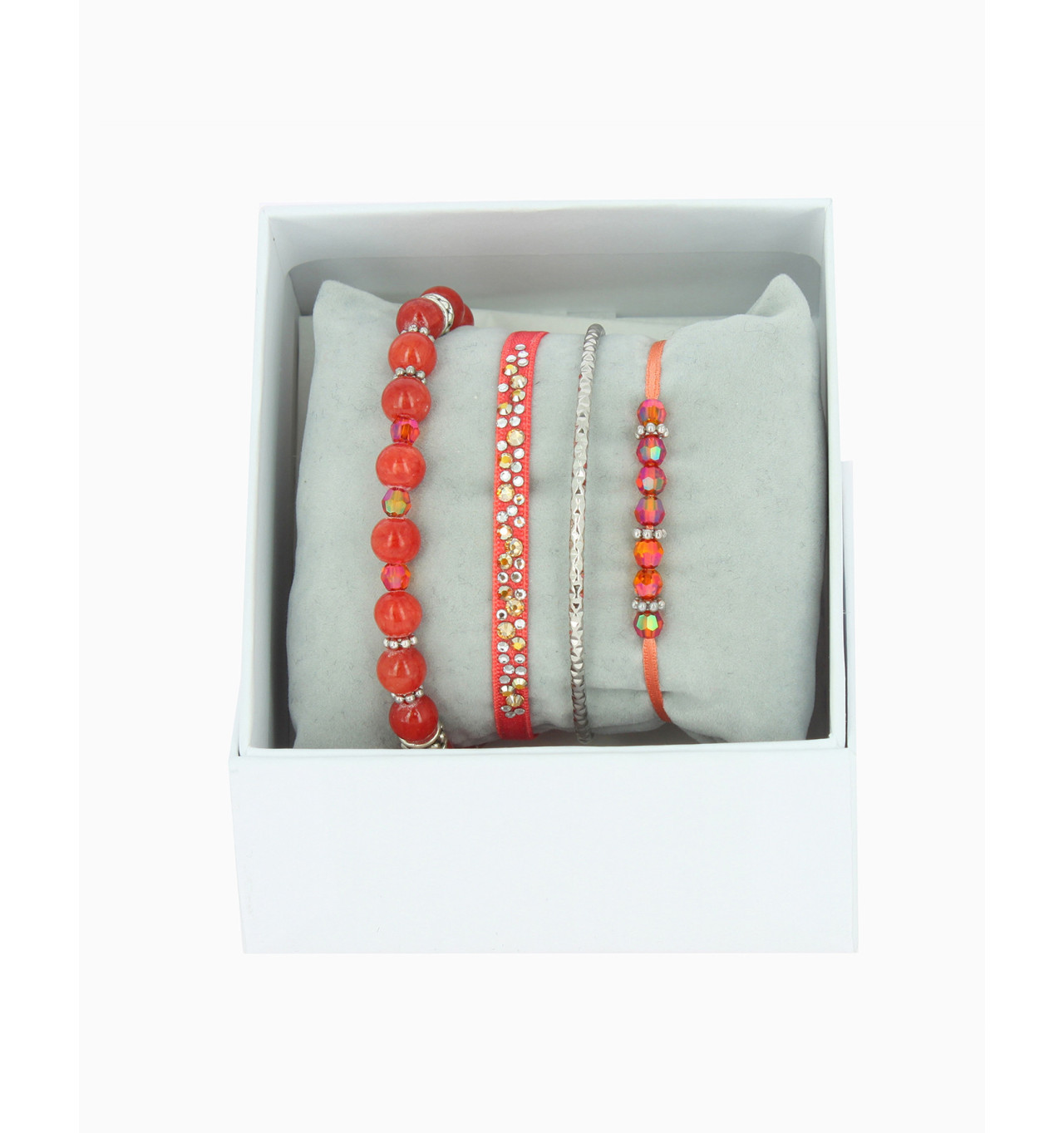 les interchangeables-strass box-bobo chic-4 bracelets-coffret-totem