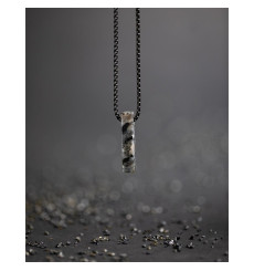 gemini-tantum-collier-larvikite-acier-homme-bijoux totem