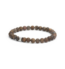 gemini-mat-bracelet-bronzite-acier-extensible-homme-bijoux totem