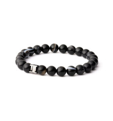 gemini-bracelet-modern-acier-agate-extensible-homme-bijoux totem