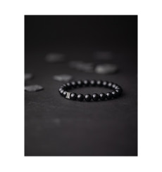 gemini-bracelet-black onyx-acier-onyx-extensible-homme-bijoux totem