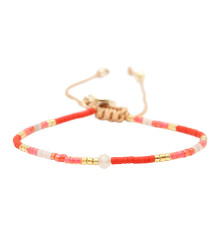 belle mais pas que-summer crush corail-bracelet-ajustable-emma-bijoux totem