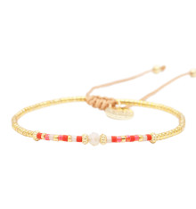 belle mais pas que-summer crush corail-bracelet-ajustable-julia-bijoux totem