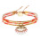 belle mais pas que-summer crush corail-bracelet-ajustable-capucine-3 rangs-bijoux totem