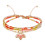 belle mais pas que-summer crush corail-bracelet-ajustable-tina-3 rangs-bijoux totem