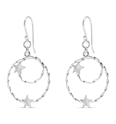 doriane-argent 925-dormeuses-gitanes-bijoux totem.
