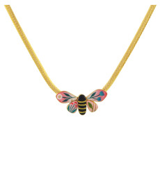 taratata bijoux-la vie en rose-collier-papillon-bijoux totem.