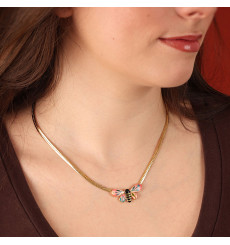 taratata bijoux-la vie en rose-collier-papillon-bijoux totem.