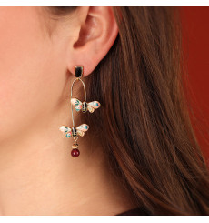 taratata bijoux-la vie en rose-boucles d'oreilles-fantaisies-bijoux totem