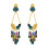 taratata bijoux-chardon bleu-boucles d'oreilles-pendantes-bijoux totem