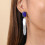 nature bijoux-cobalt-boucles d'oreilles-multipampilles-bijoux totem.