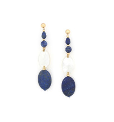 nature bijoux-cobalt-boucles d'oreilles-longues-bijoux totem.