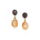 nature bijoux-wabi-boucles d'oreilles-citrine-bijoux totem.