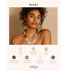 nature bijoux-wabi-boucles d'oreilles-citrine-bijoux totem.