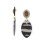 nature bijoux-zebra-boucles d'oreilles-longues-bijoux totem.