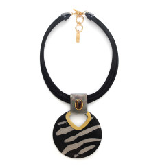 nature bijoux-zebra-collier-plastron-bijoux totem.