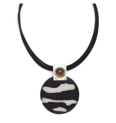 nature bijoux-zebra-collier-pendentif-bijoux totem.