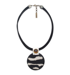 nature bijoux-zebra-collier-pendentif-bijoux totem.