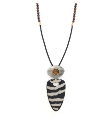 nature bijoux-zebra-collier-long-bijoux totem.